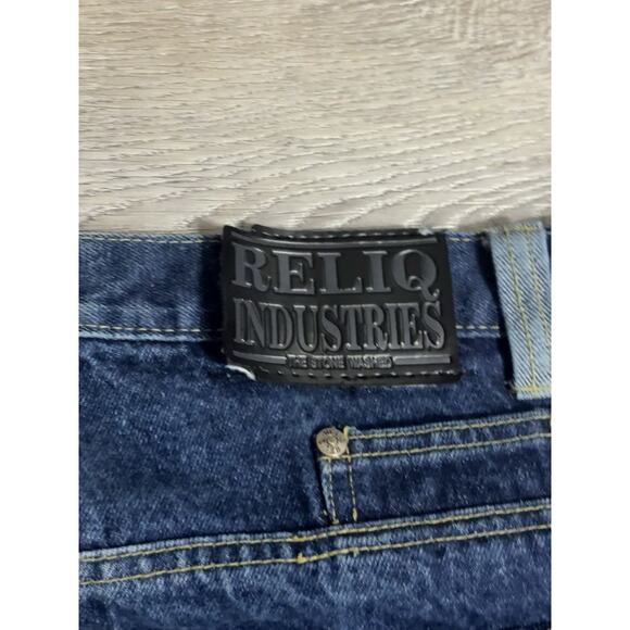Reliq Industries Carpenter Painter Denim Jeans Pants Y2K Skater - Men’s 38x34 - Picture 3 of 9